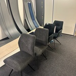 4x Eetkamerstoel Noel, geweven, antraciet